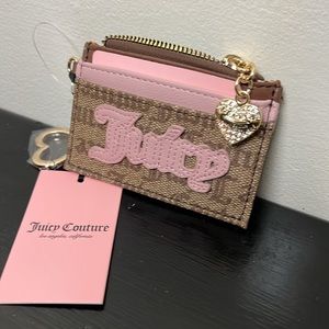 Juicy Couture Chestnut Chino Papparazzi Card Case/Wallet OS